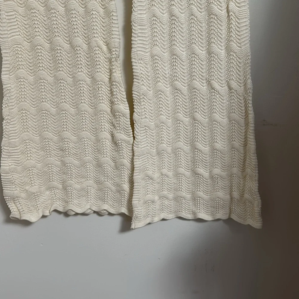 13 Another Girl Eco Pointelle Scalloped Flare Trousers size 2 - Picture 7 of 7